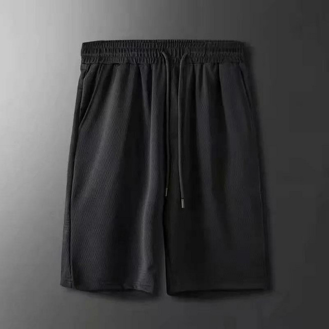 【D.studio】韓版寬鬆冰絲五分褲 男士夏季透氣休閒短褲