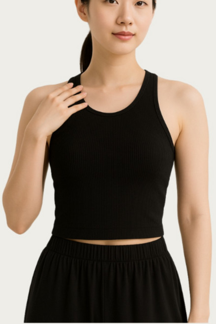 노바요가 캡내장 체형커버 노브라 나시 상의 스포츠 탑