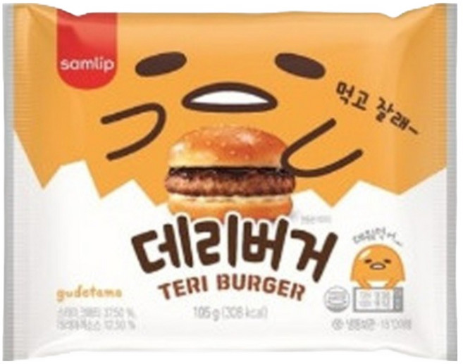 삼립 냉동 데리버거 105g 16봉, 16개