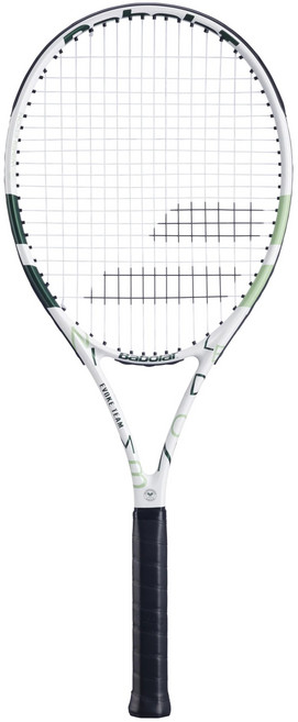 2025 바볼랏 이보크팀 270g 윔블던 여자 테니스라켓 입문 초보자, 1개, 화이트 그린, 2그립