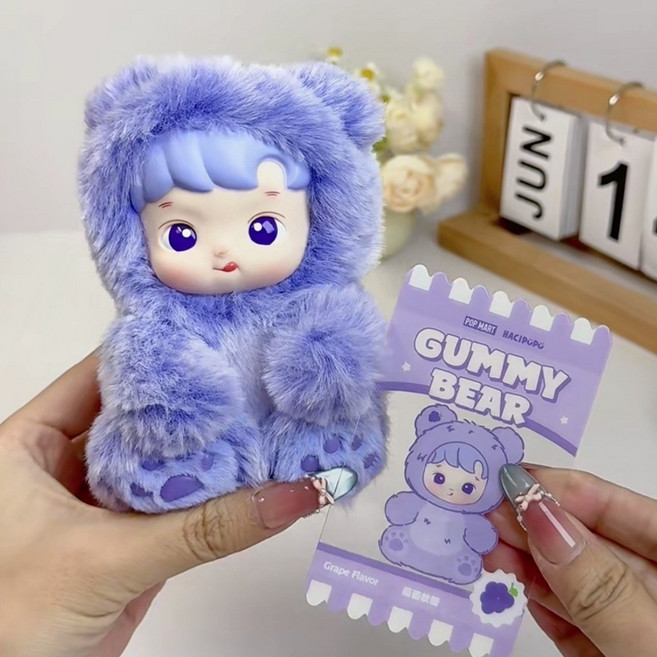 캔디스토어 하치푸푸 젤리곰 정품 시리즈 인형 키링 랜덤박스, 5개