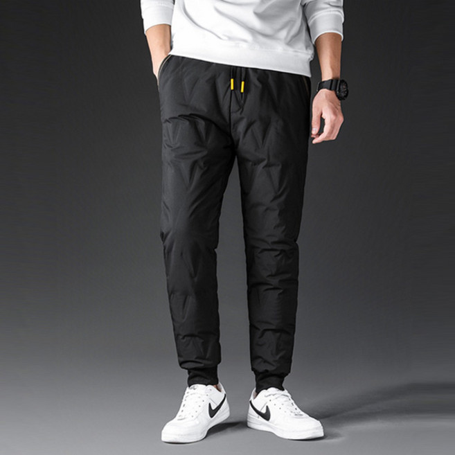위스트 겨울 남성 오리털 패딩바지 방한바지 덕다운 조거팬츠 빅사이즈 방한복