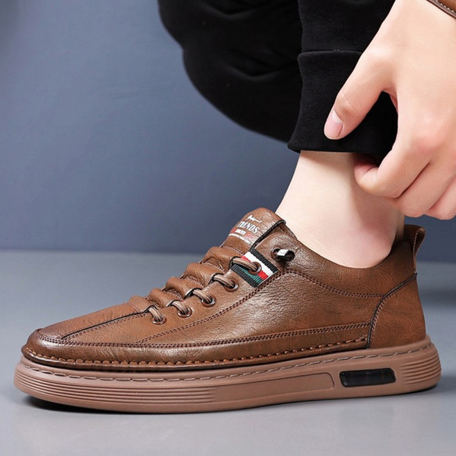 로뉴비러 소가죽 남성 캐주얼화 스니커즈