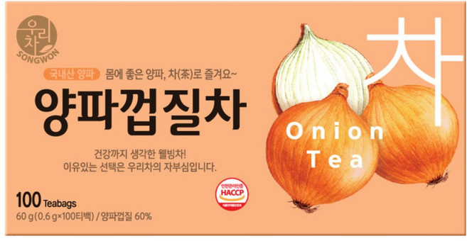 송원 우리차 양파껍질차 100T + 40T, 600mg, 1개, 140개입
