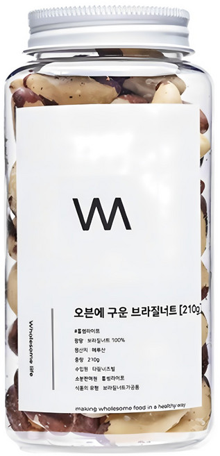 세척후 매일아침 구운 브라질너트 브라질넛트 브라질넛, 프리미엄형(보틀), 1개