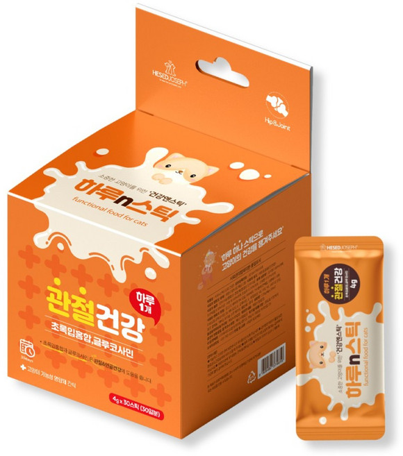하루n스틱 고양이 영양제, 30회분, 뼈/관절강화, 1개