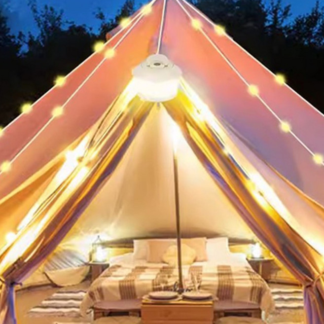 투데이리빙 20M 충전식 캠핑 와이어 전구 led 미니 방수 조명 usb 충전 깜빡이 줄조명 크리스마스 파티 무드등 야외 정원 인테리어 전등, R98170W(200구, 1개, 화이트