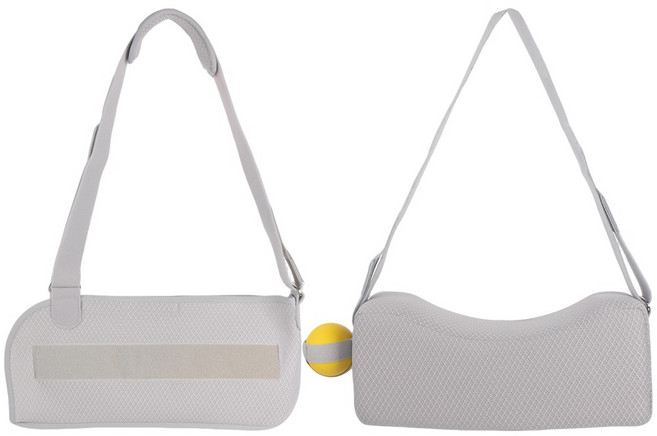 라이프엠디 의료용 울트라슬링 보조기 악력볼 회전근개 남녀 공용 어깨 고정 압박 보호대 팔걸이 팔받침 교정 팔깁스 좌우겸용, 1개