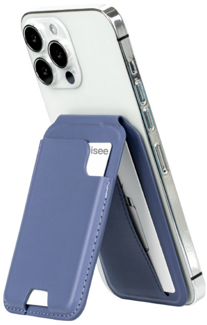 아이시(isee) 맥세이프 강력자석 각도조절 스탠드 카드지갑 (카드4장 수납), 위스테리아, 1개