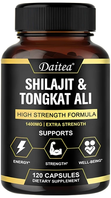 실라짓 1000mg 및 통캇 알리 400mg 미국산 - 실라짓 보충제(20% 풀빅산) 실라짓 순수 히말라야 유기농 및 통캇 알리(남성) 실라짓 수지보다 더 강력함, 120캡슐, 1개, 120정 - 쿠팡