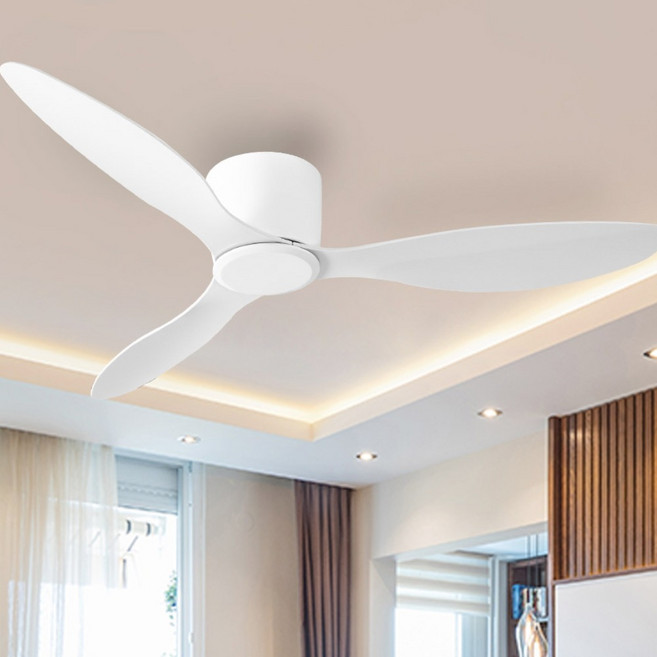 실링팬 BLDC 모터 6단 거실 에어썸 안방 천장 선풍기 105cm(42인치), 일반형(42인치)+날개 화이트
