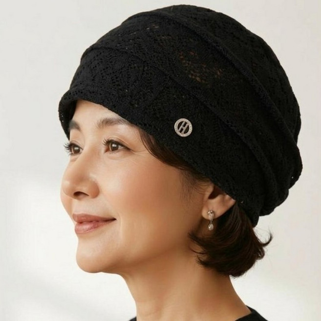 미성사 자수비니 데일리비니 항암비니 여성비니 여름비니 꽃자수비니 중년여성모자 엄마모자 편한두건 여성두건 비니모자 여름두건 중년비니 항암모자 실내모자 외출모자 가벼운모자 망사비니 통