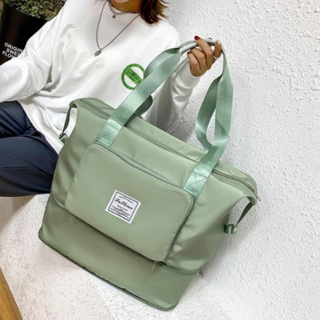 투데이리빙 대용량 확장 접이식 여행용 보스턴백 확장형 여행 보조 가방 캐리어 결합 더플백 멀티 수납 생활 방수 폴딩백