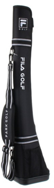 휠라 파크골프 하프백 스탠드백 가방 골프채 클럽케이스, 블랙, 블랙