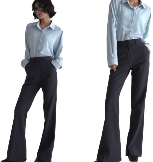 로라벨 뉴델 부츠컷 슬랙스 링클프리 빅사이즈