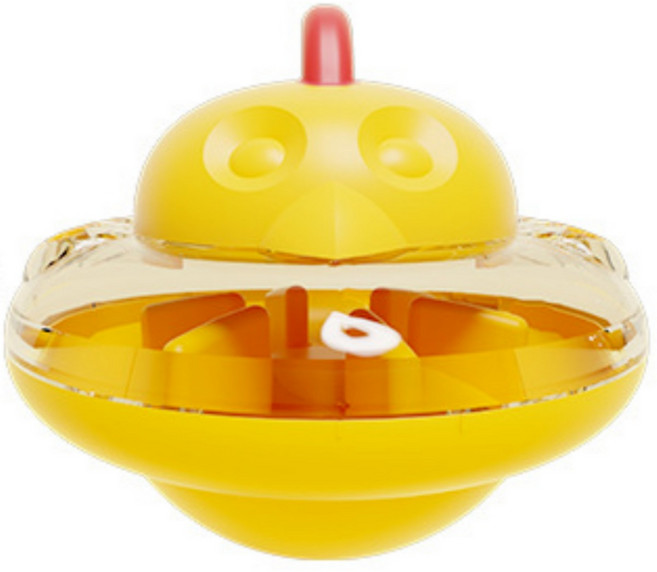 니벤트 간식 오뚝이 노즈워크 장난감, 1개, 옐로우