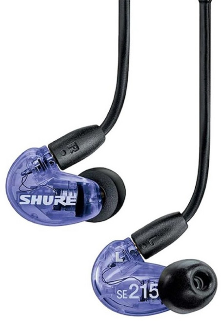 SHURE SE215 入耳式監聽耳機 MMCX 可換線設計, 紫色