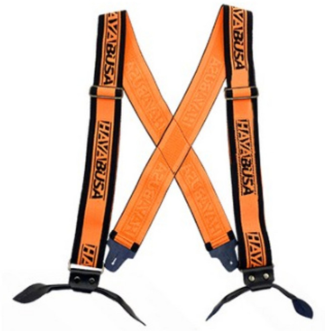 하야부사 멜빵 단추형 버튼형 임엄용멜빵 벌목용멜빵 쳅스 안전바지 SUSPENDERS, 1개, 주황