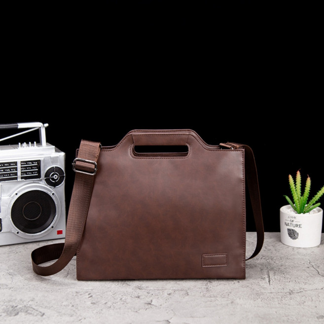 아르테리에 남자 가죽 서류가방 클래식 브리프케이스 14인치