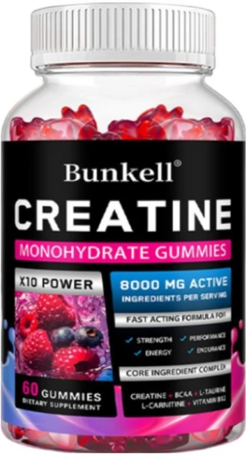 크레아틴 젤리 - 8000mg 운동 전/후 복용 헬스 파워 근육 성장 에너지 보충제 제공, 3개, 60회분 - 쿠팡