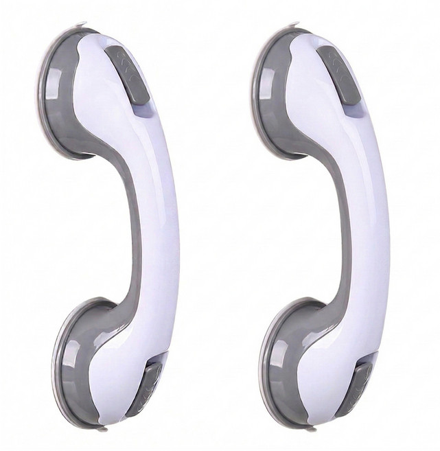 리빙유 강력 흡착식 다용도 안전 손잡이 2개세트 베란다 욕실, 2개