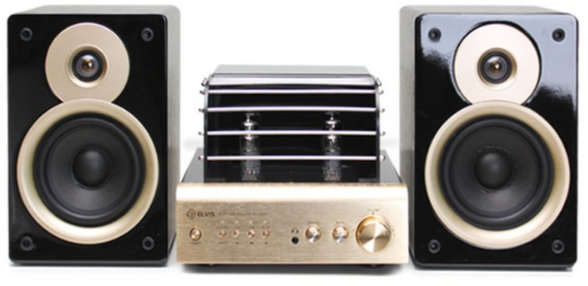 엘비스 HI-FI 진공관 앰프-스피커 오디오 세트