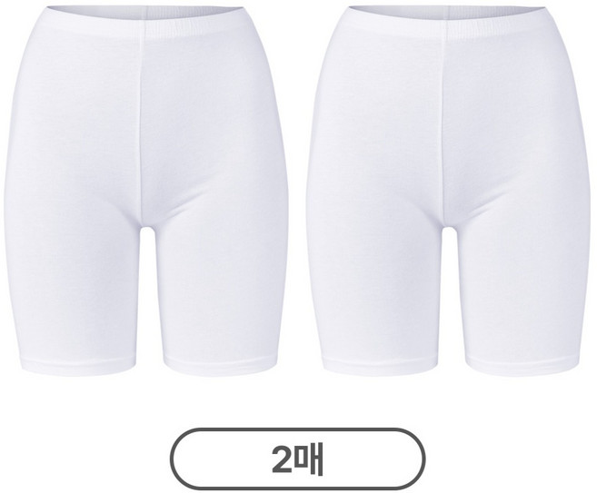 이즈유 국산 여성 면 속바지 5부 2매