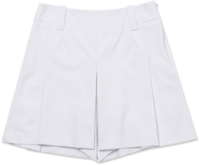 [세인트나인] 여성 심볼 큐롯 반바지 WHITE