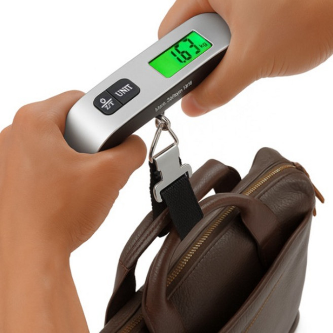 디지털 손저울 러기지 스케일 캐리어 무게 측정 휴대용 공항 수화물 저울, 1개