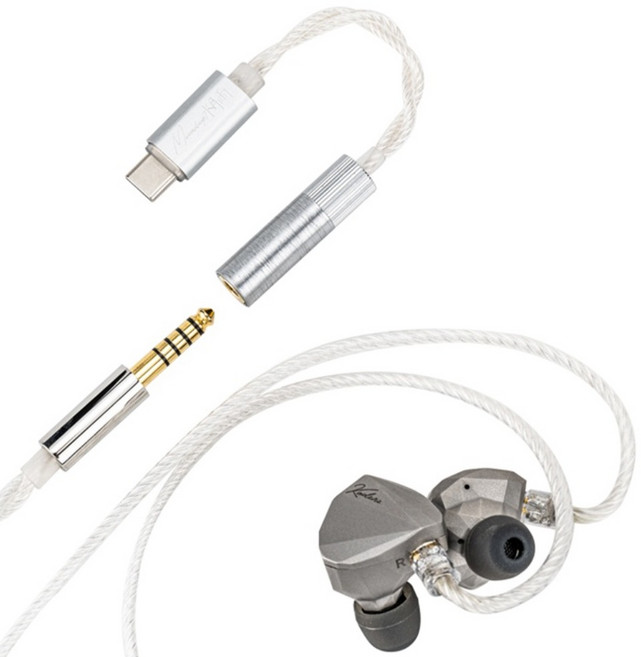 수월우 카덴차 플래그십 10mm 싱글 다이나믹 드라이버 인이어 이어폰, 그레이