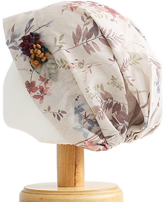 지오마켓 봄 여름 중년 여성 비니 항암모자 실내 패션 병원 머리 두건