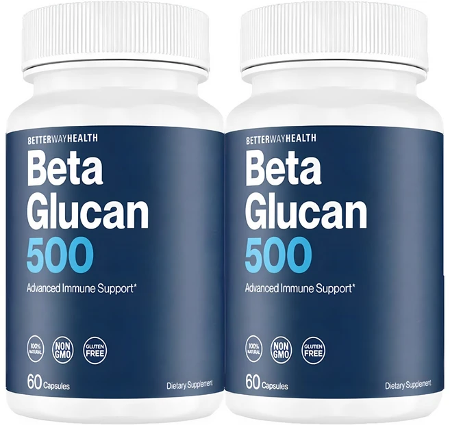 미국1등 BetterWayHealth 베타글루칸 천연효모 고순도 고함량 500mg 60정 2개 - 쿠팡