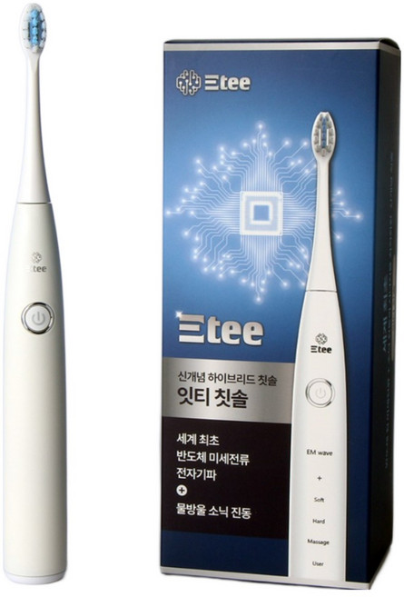 삼성맨이 만든 미세전류 염증케어 음파전동칫솔 잇티 [최신형], 본체+칫솔모3개(동봉), 1개