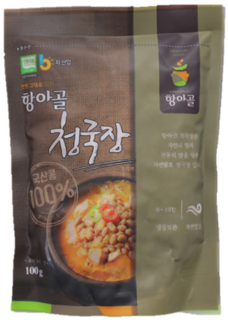 항아골청국장 100g 옛맛그대로 황토발효실에서 3일 동안 발효한 항아골청국장, 1.2kg, 1개
