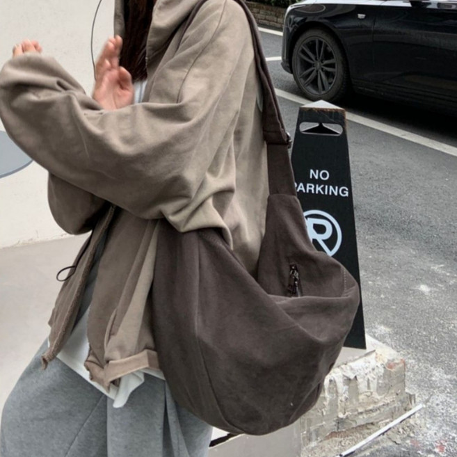 빈티지 반달 크로스 빅백 호보백 보부상 가방 숄더백 크로아상 메신저백