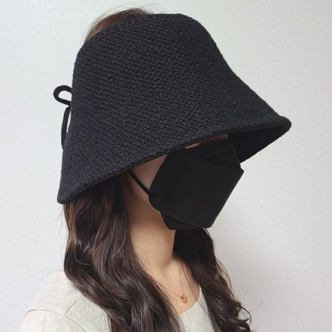 강록이네 여성벙거지모자 국산 챙넓은모자 여자버킷햇