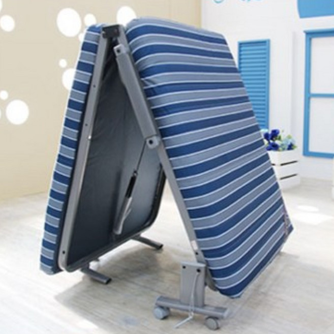 라꾸라꾸침대 접이식침대 라꾸라꾸6 웰빙싱글(매트리스내 온열내장형) 등받이각도조절 라꾸라꾸침대 1인용 라꾸라꾸 1인용 간이침대 경비실침대 온열침대, 단일제품 싱글 스트라이프