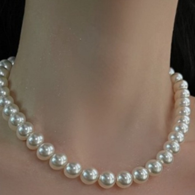 FANSYLI 진주 목걸이 럭셔리 클래식 비즈 초커목걸이 여성 레이어드 목걸이 엄마 진주 기념일 선물 Rt2604A07