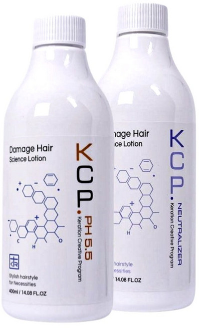 이스티프 KCP 산성펌제 극손상 미용실 손상모 파마약 데미지케어 클리닉펌1제 2제, 1개, 400ml