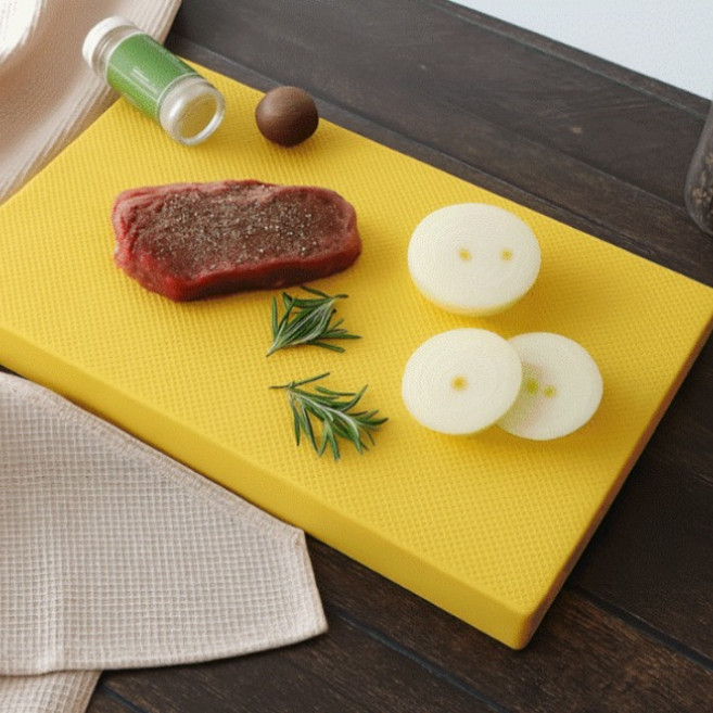 더사키친 업소용도마 컬러 위생도마 국산 정육 횟집 식당 업소 영업용 맞춤도마 1개 흰색, 노랑