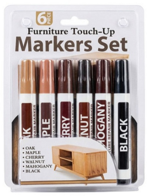 아킴 우드 가구 흠집 마루바닥 보수 크레파스 바닥 스크레치 찍힘 자국 보수 긁힘 보수제 마카펜, 6개