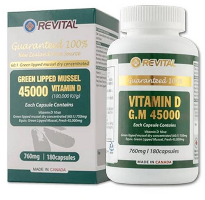 뉴질랜드 초록홍합 초록잎홍합 45000mg + 사은품 리바이탈 비타민D 6개월분 초록입 푸른 부모님선물, 1통, 180정 - 쿠팡