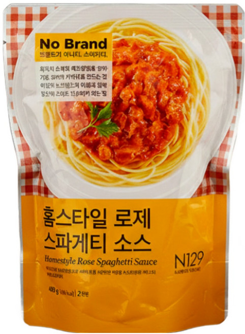노브랜드 홈스타일 로제스파게티소스 400g, 9개