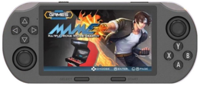 SorJar 게임기 20000종 고전게임 어린시절 추억 4.5인치 지원 한글, 블랙