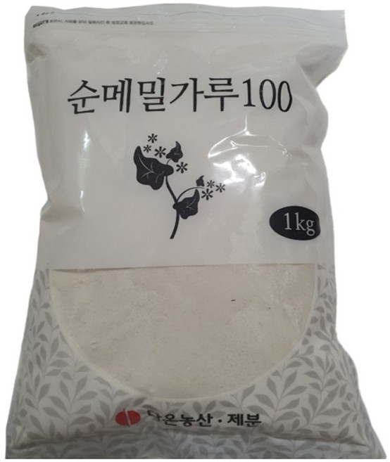 다온농산 수입 순메밀가루 100% -1Kg- 수입 메밀쌀 100% 판매자 직접가공 판매 저렴, 1kg, 1개