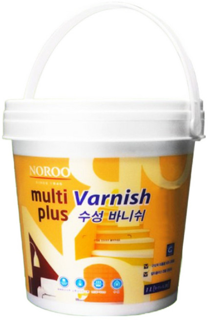 노루페인트 멀티플러스 수성바니쉬 다용도 코팅, 1개, 반광 투명, 4L