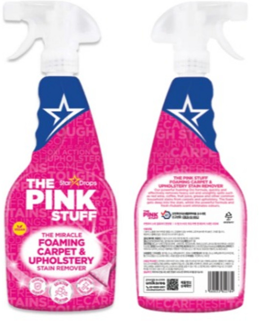 [핑크스터프] 미라클 포밍 카펫 앤 패브릭 얼룩제거제, 500ml, 1개