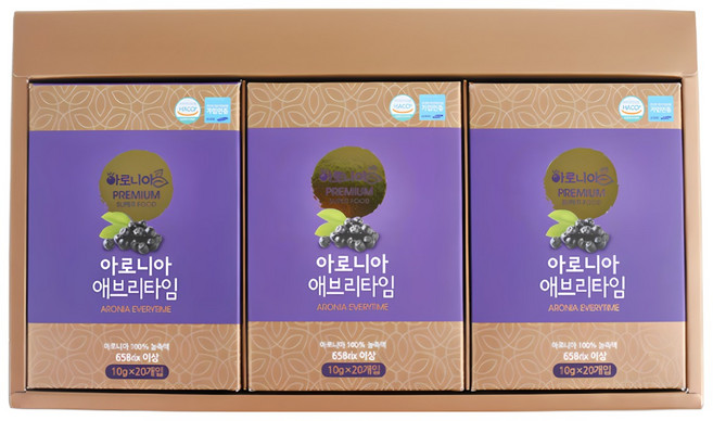 별빛농부 100% 아로니아즙 60일분 간편스틱 아로니아 농축액 원액 명절 추석 선물 아로니아 애브리타임 눈건강 눈영양제 안토시아닌, 600g, 1개