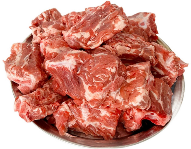 국내산 한돈 돼지목뼈 감자탕 뼈해장국 등뼈찜 업소용, 1개, 돼지목뼈3kg(냉장)