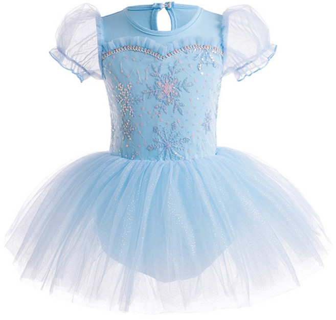 달콩슈 여아용 공주 튜튜 프릴 반팔 발레복 DBC04